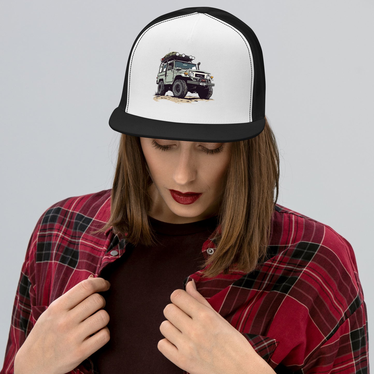 FJ40 Retro Trucker Hat – Iconic Style for Toyota Enthusiasts