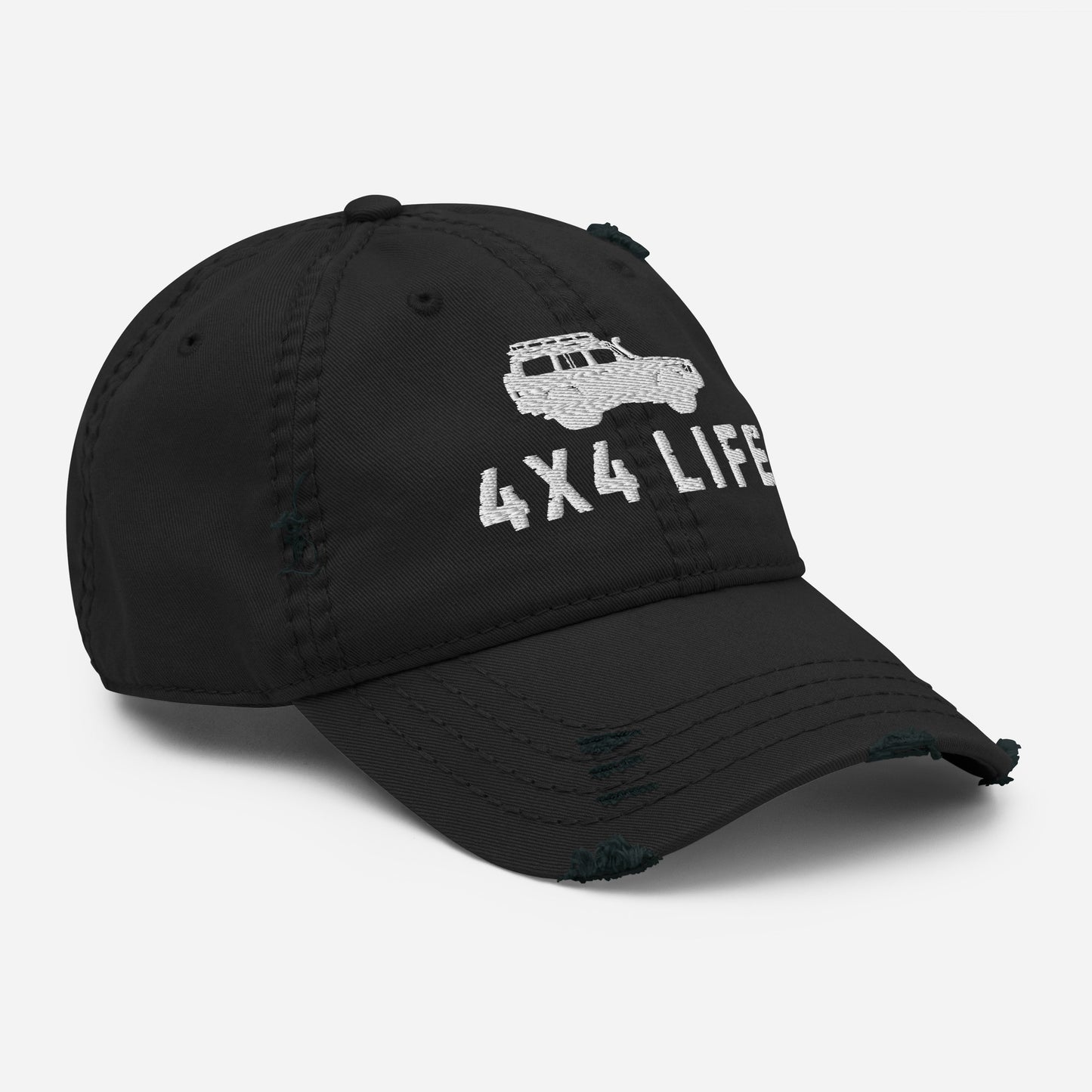 4x4 Life Distressed Hat