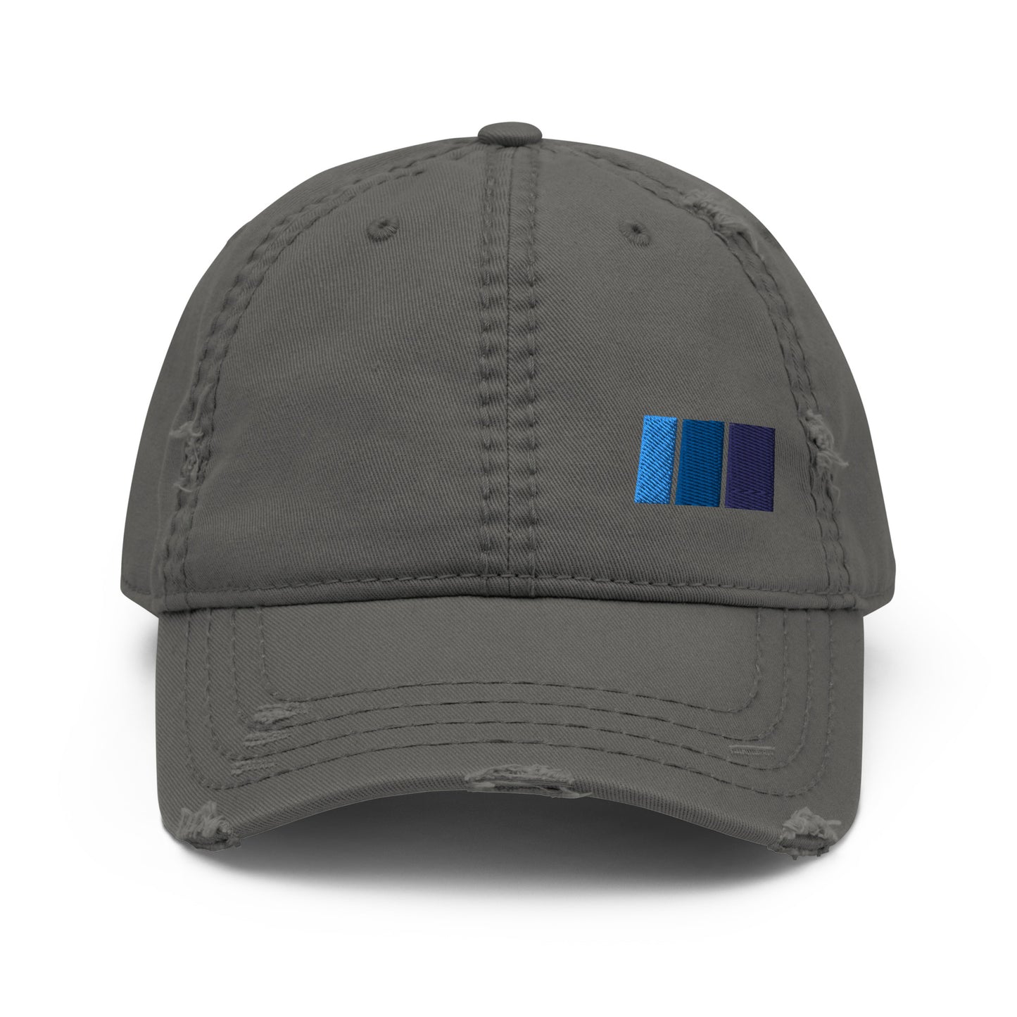 Distressed Retro Vintage Blue Toyota Racing Stripes Hat