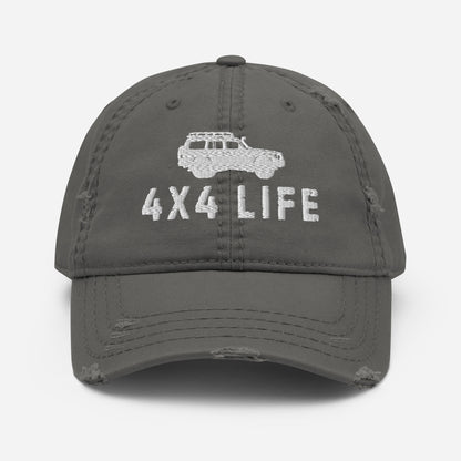 4x4 Life Distressed Hat