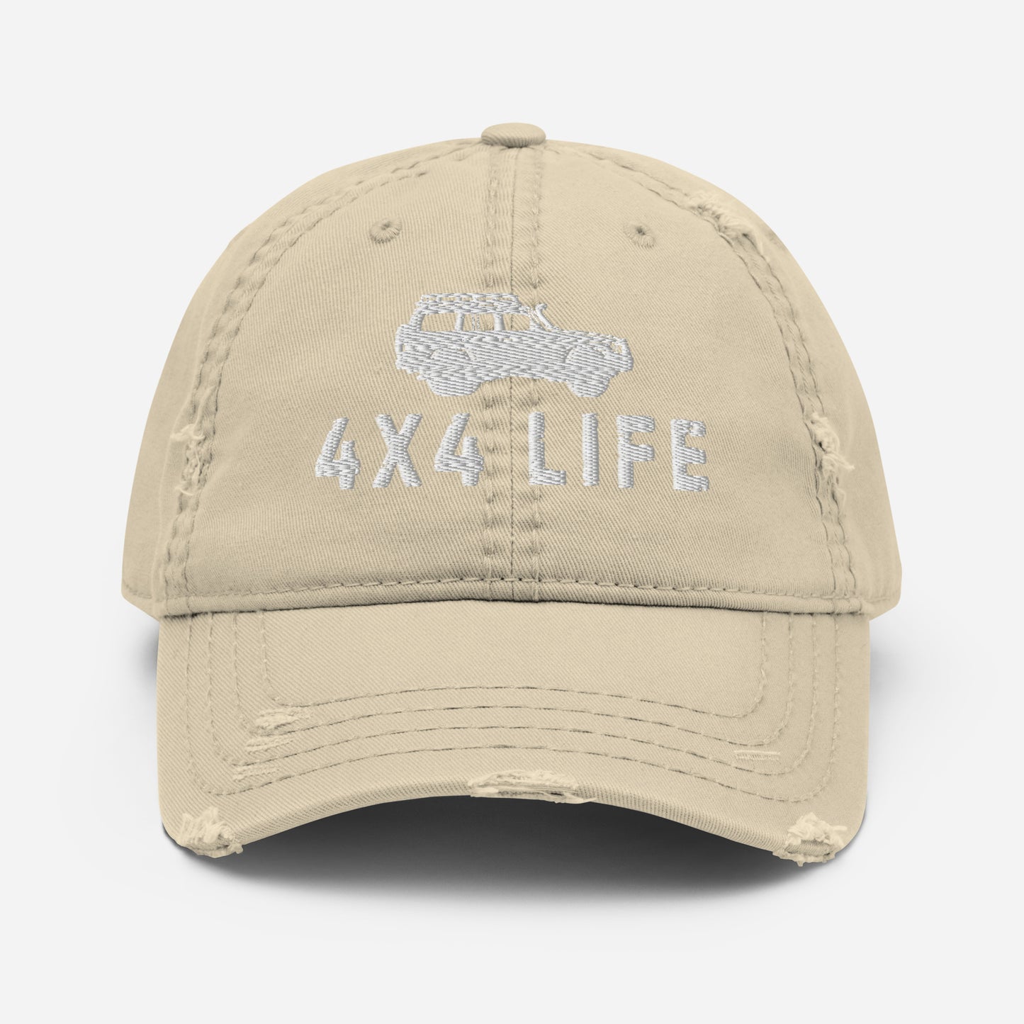 4x4 Life Distressed Hat