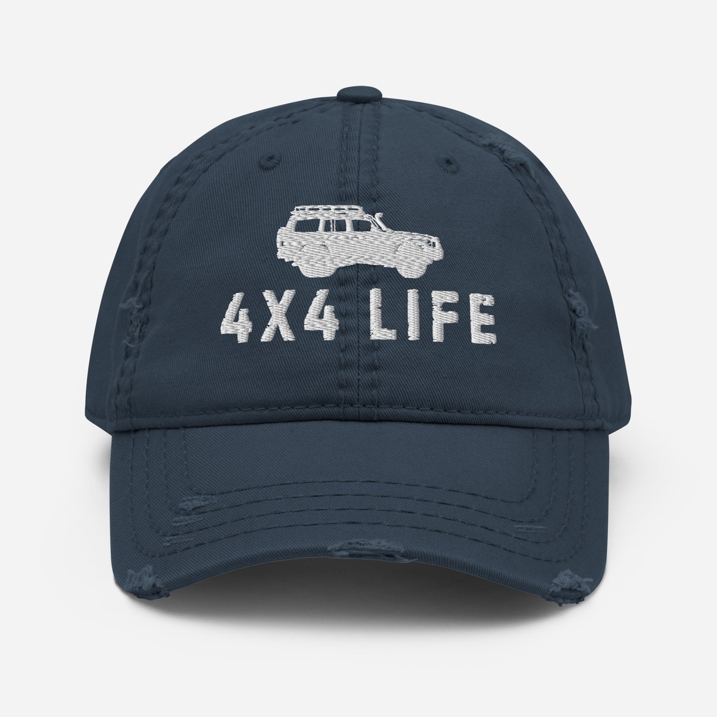 4x4 Life Distressed Hat