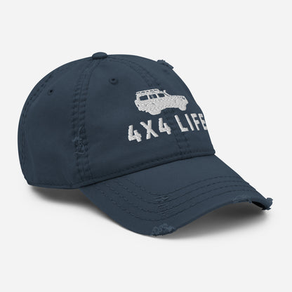 4x4 Life Distressed Hat