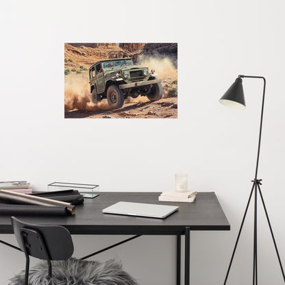 FJ40 Desert Run Wall Poster