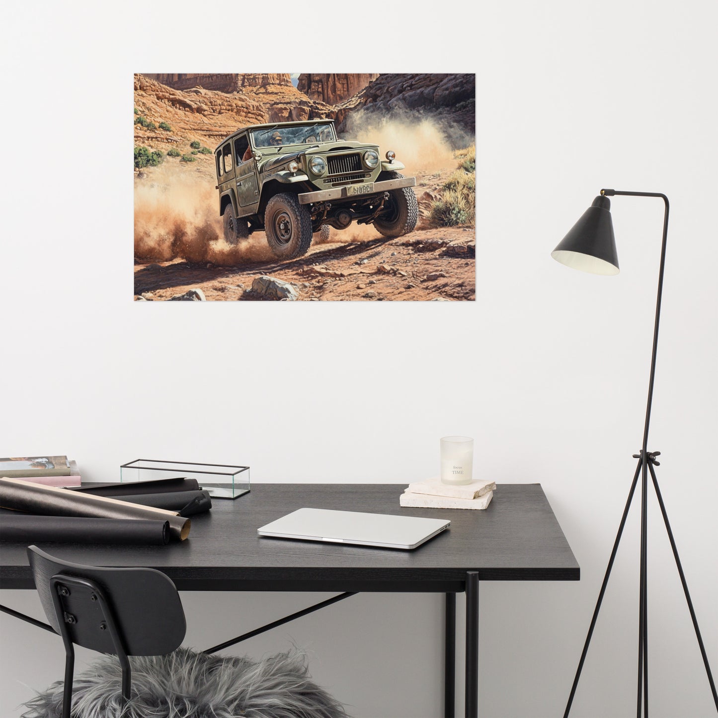 FJ40 Desert Run Wall Poster