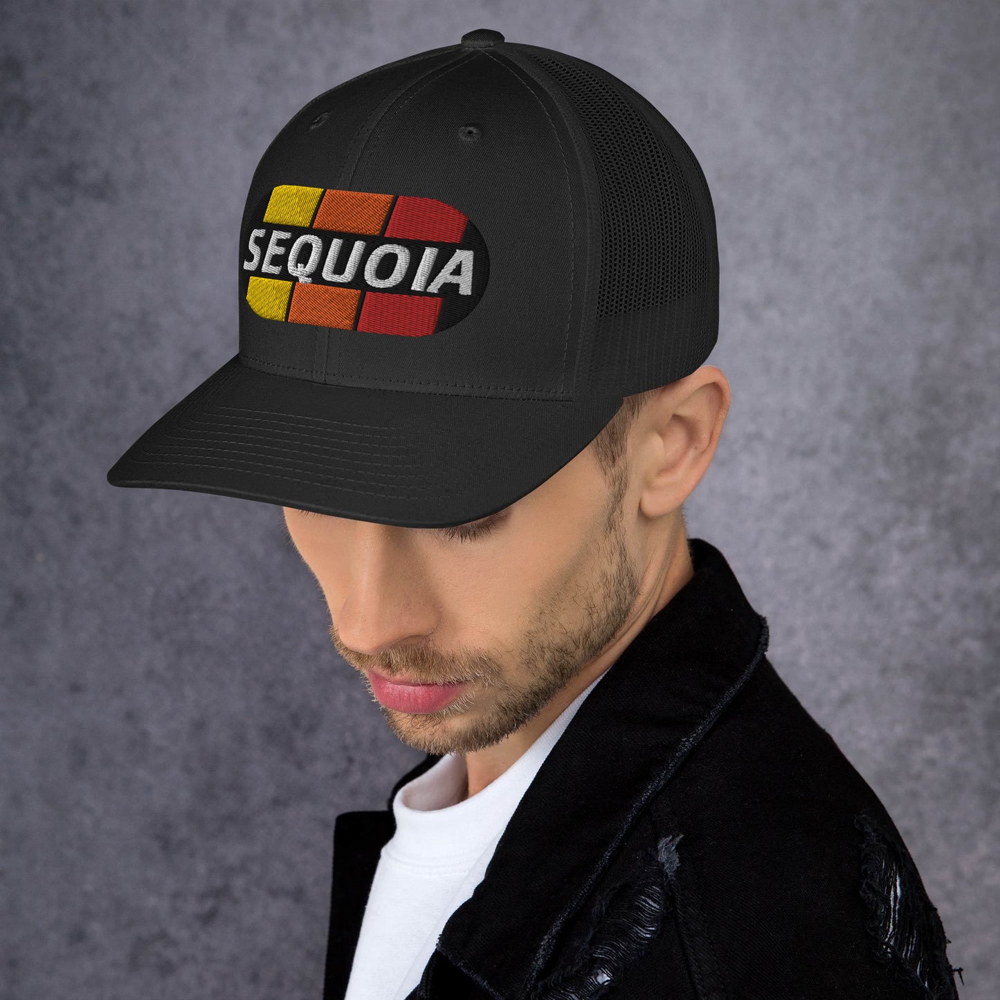 Sequoia Vintage Toyota Stripes Trucker Hat