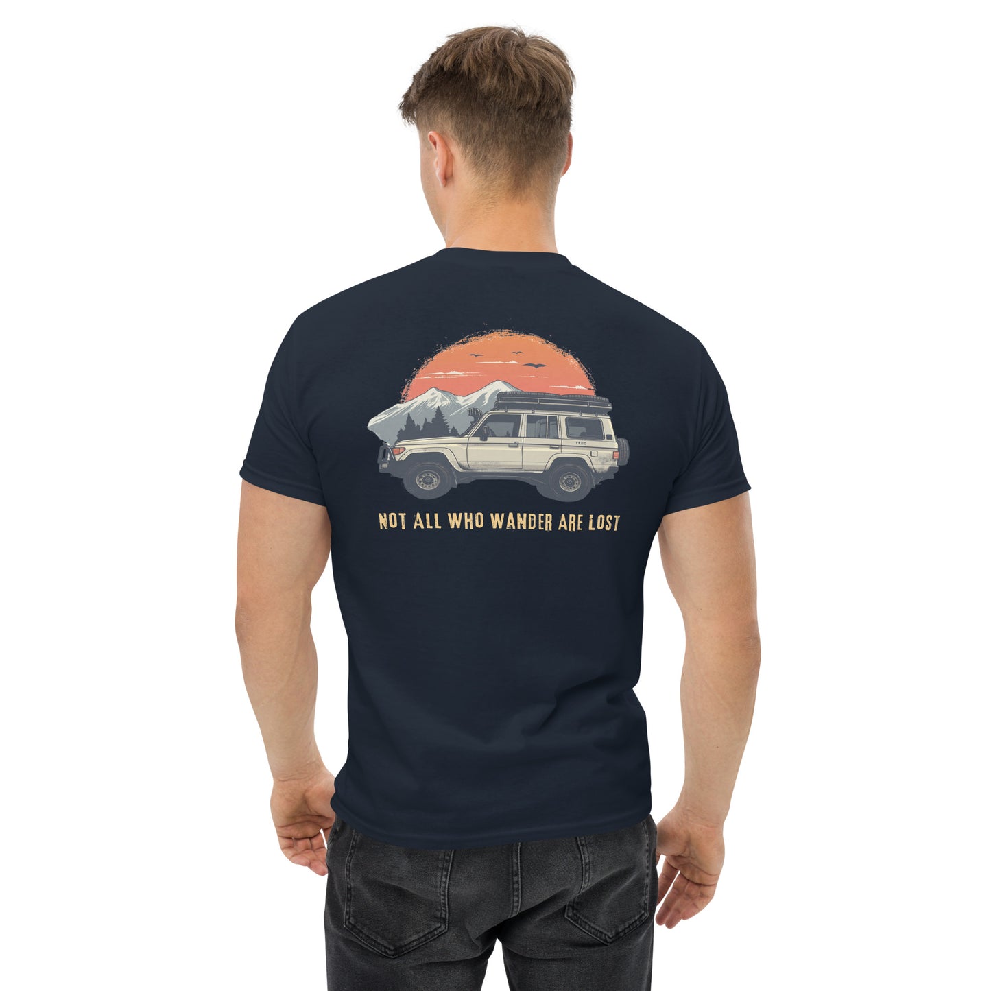 80 Series Landcruiser Wanderlust Front and Back T-Shirt