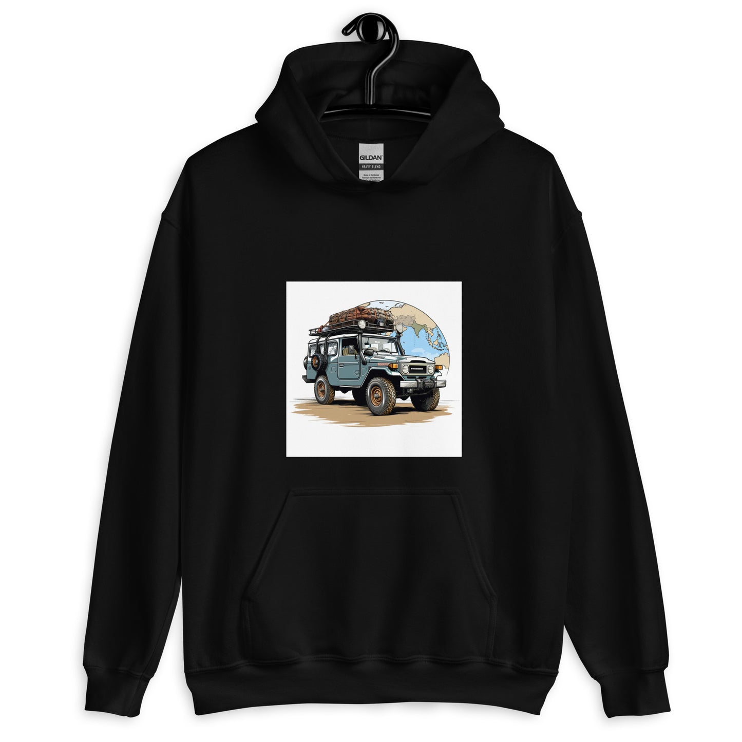 Explore in Style with Our World Beater FJ40 Overlanding Hoodie