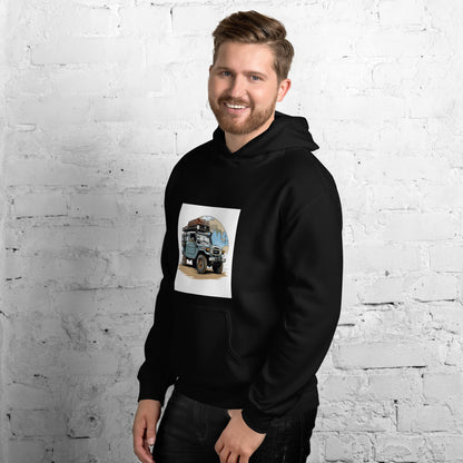 Explore in Style with Our World Beater FJ40 Overlanding Hoodie