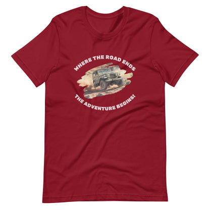 Where The Road Ends Adventure Begins Shirt