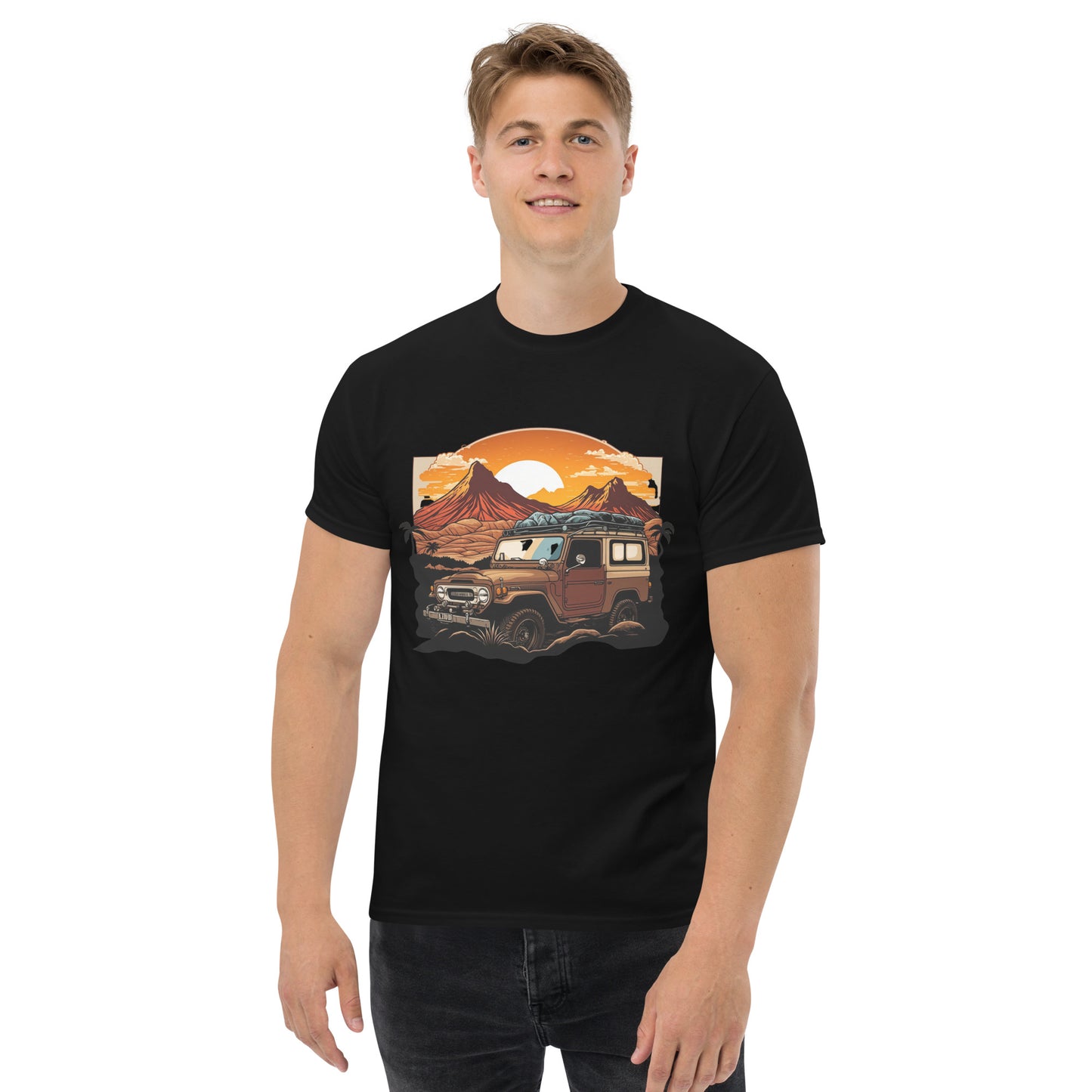 Vintage Toyota Land Cruiser Men's Classic Tee - Premium Cotton Off-Road T-Shirt for Toyota Enthusiasts