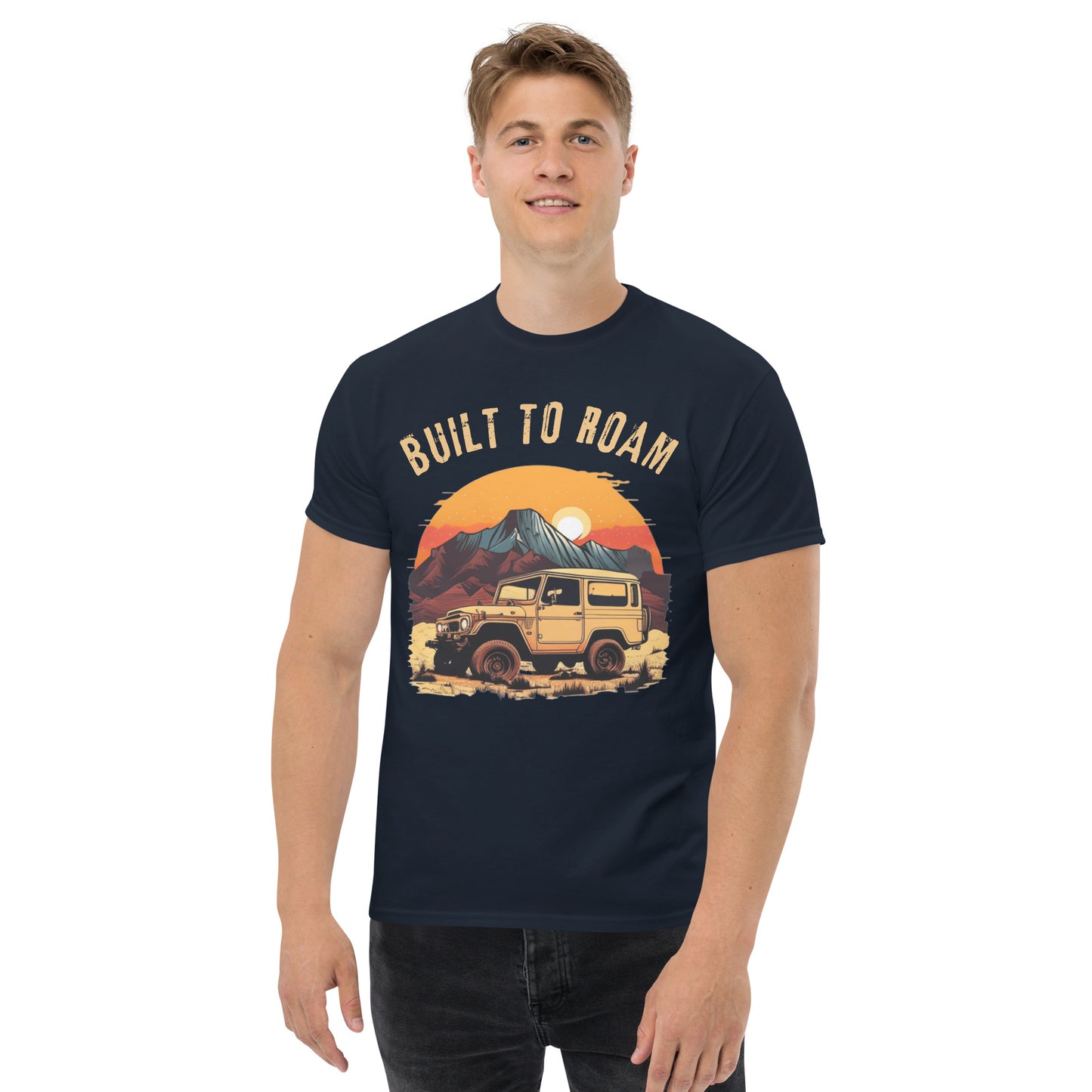 Retro Land Cruiser FJ40 Vintage Style Tri-Blend Short Sleeve t-Shirt