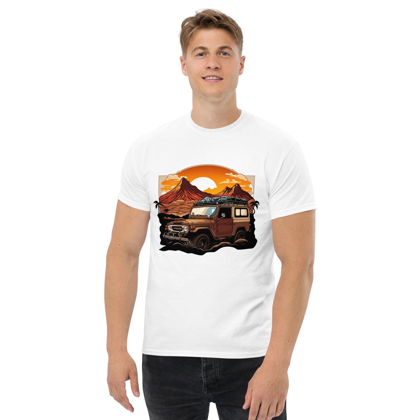 Vintage Toyota Land Cruiser Men's Classic Tee - Premium Cotton Off-Road T-Shirt for Toyota Enthusiasts