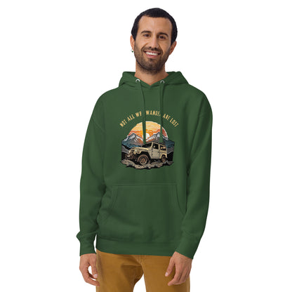 FJ40 Land Cruiser Hoodie - Not All Who Wander Are Lost